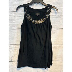 Mossimo Tank Top with Gold Sequins Size M
